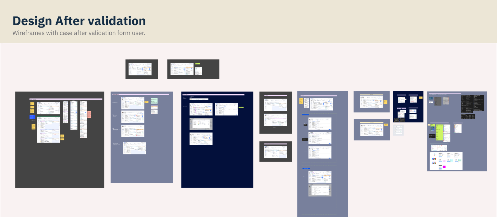 Wireframe — off-order states, new vs continue, progress note